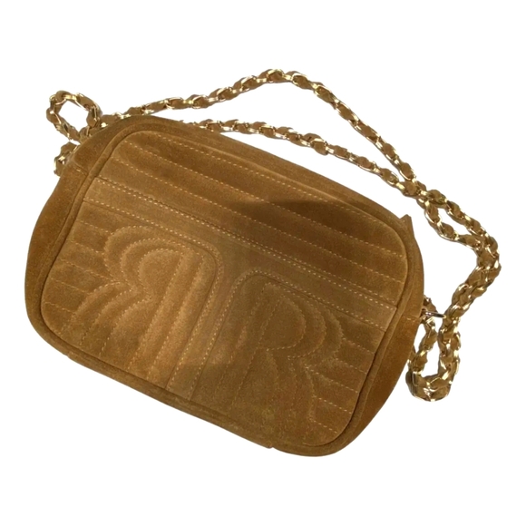 Rouje Mickey Tan suede handbag - Picture 1 of 6